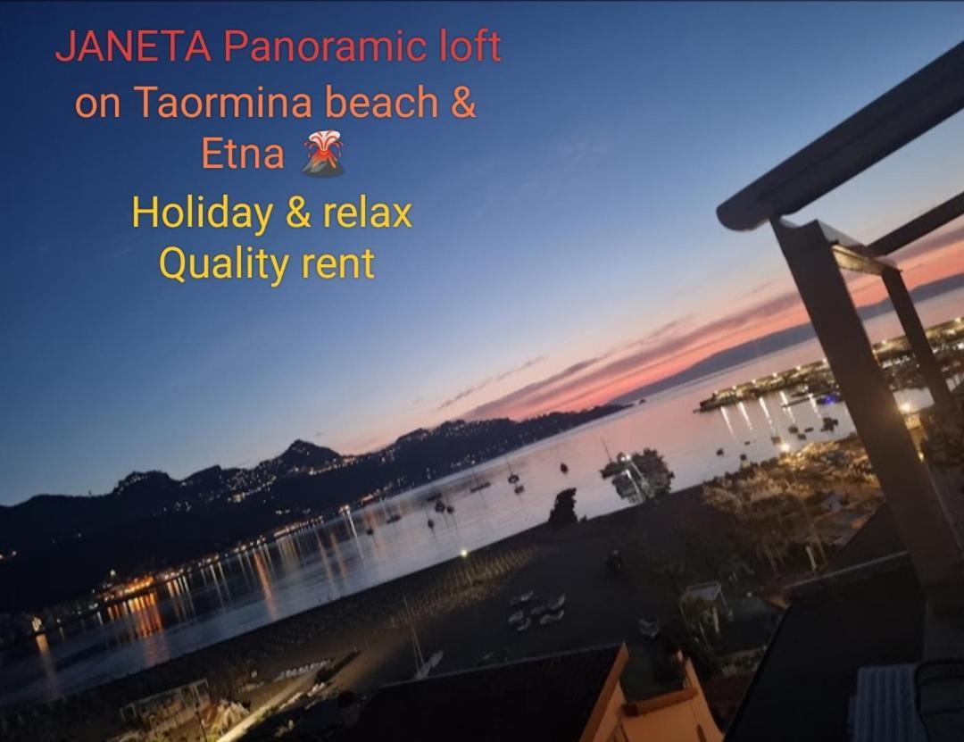 Apartament Janeta Panoramic Loft Giardini-Naxos Zewnętrze zdjęcie